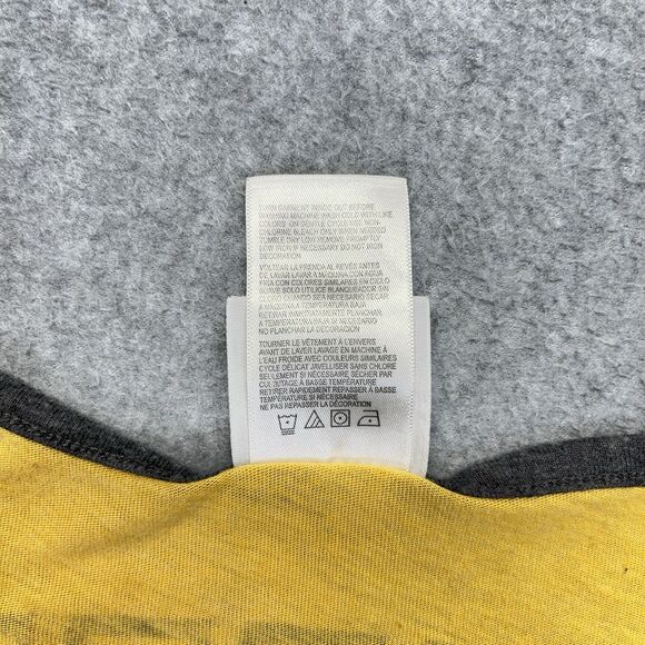 Boston Bruins T-Shirt Women’s Medium Yellow Wide Neck NHL Drop Tag - Picture 5 of 11